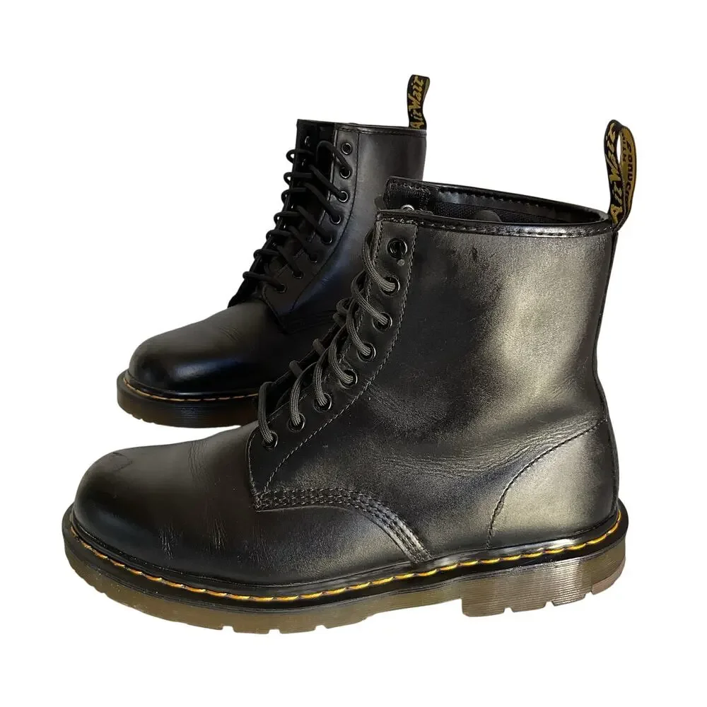 Dr. Martens 1460 Slip Resistant Safety Work Boots Black Leather Men’s Size 13